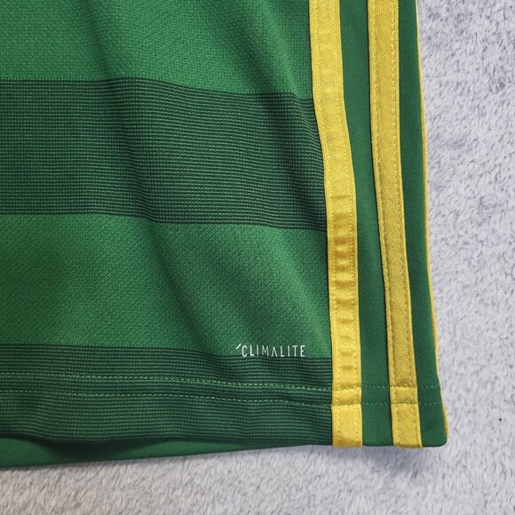 Portland Timbers Adidas Shirt Mens M Climalite Soccer Jersey Alaska Airlines - Picture 8 of 11